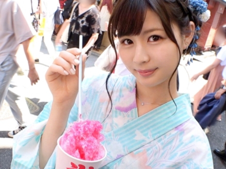 ＜浴衣女子×潮吹き＞清楚な顔してぐっちょり濡れる///潮の量が多いのは興奮してるからですかぁ？？