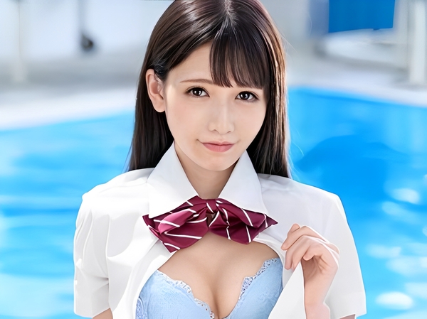 【主観】『見ないで…♡』恥じらう制服JKが乳首責めでトロトロに…着衣のままハメられ、敏感ボディにザーメンぶっかけられちゃう！